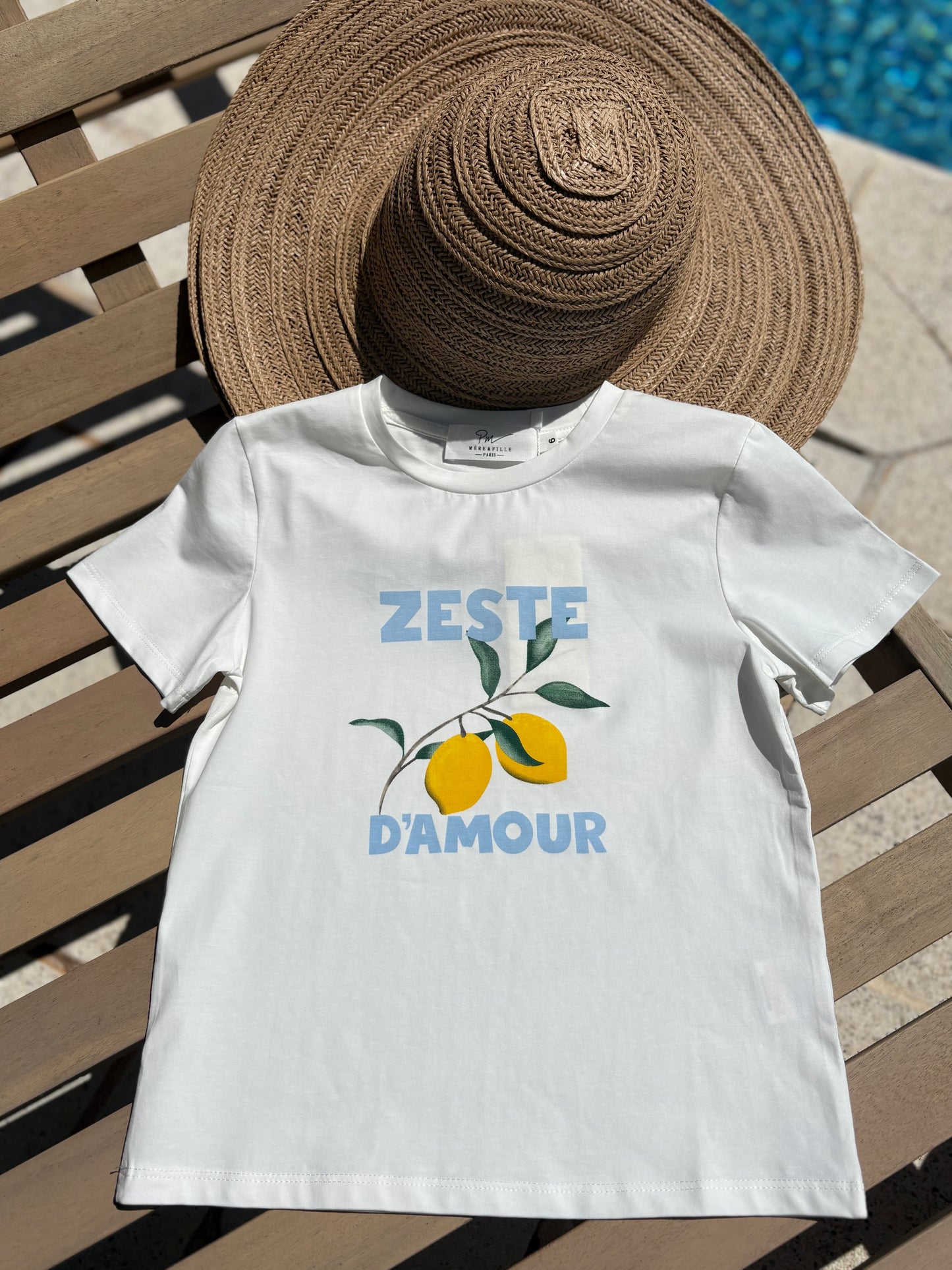 Tee Shirt Fille Citron "Zeste d'Amour"