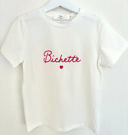Tee Shirt Fille "Bichette" Fuschia