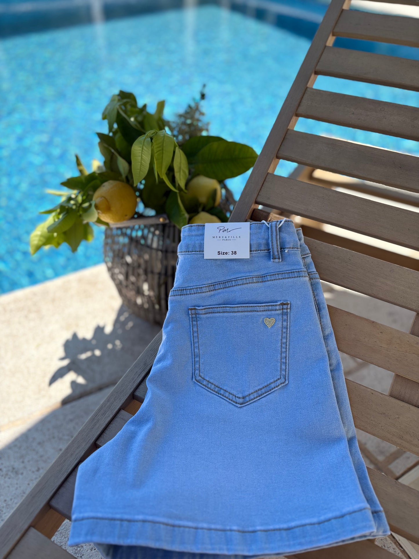 Short Femme Jean clair