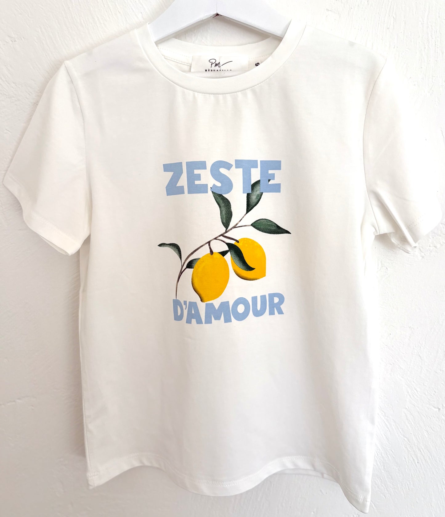 Tee Shirt Fille Citron "Zeste d'Amour"