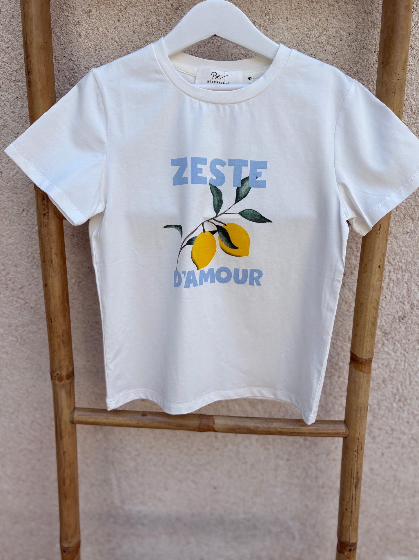 Tee Shirt Fille Citron "Zeste d'Amour"