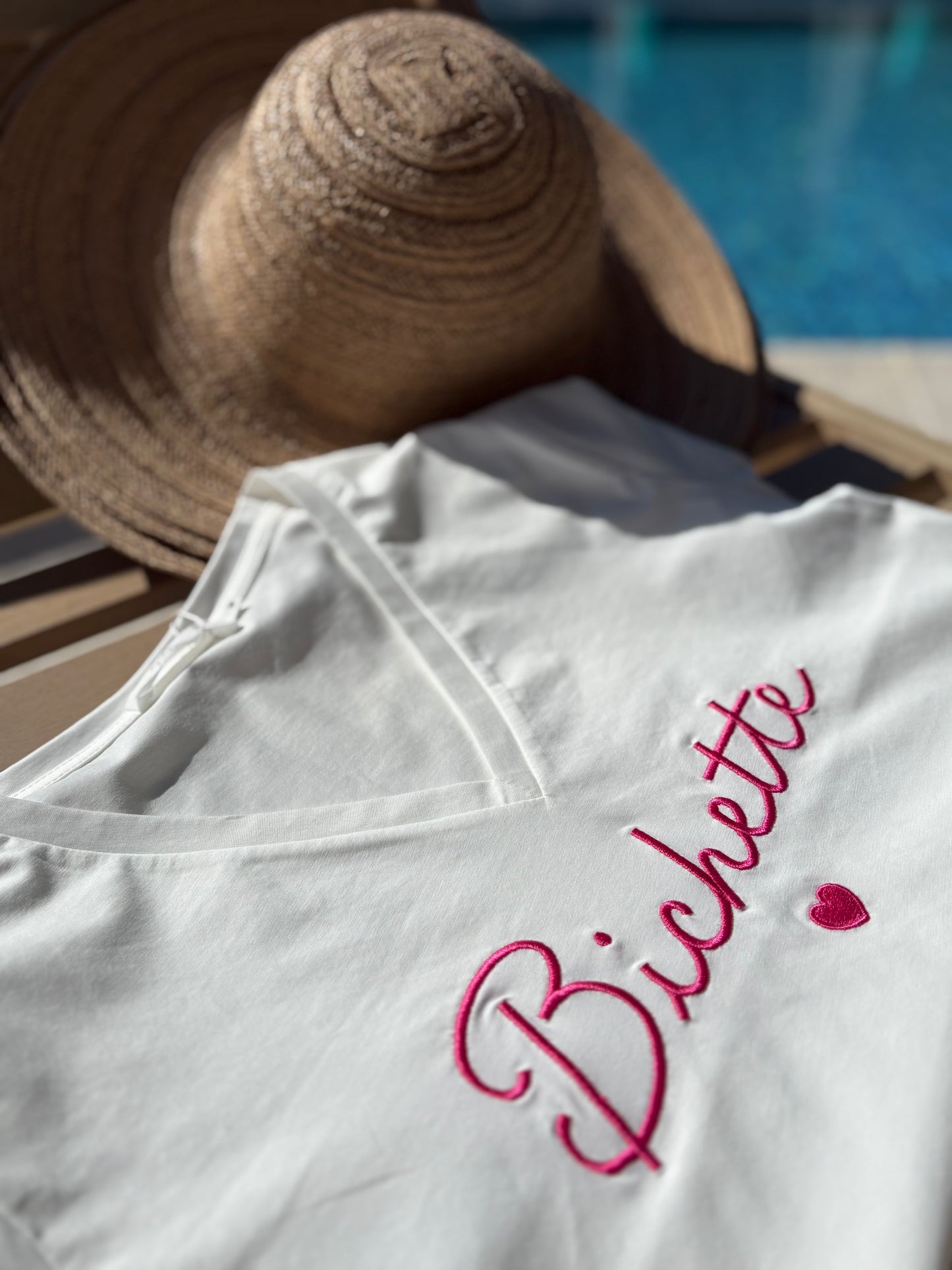 Tee Shirt Femme "Bichette" Rose Fuschia