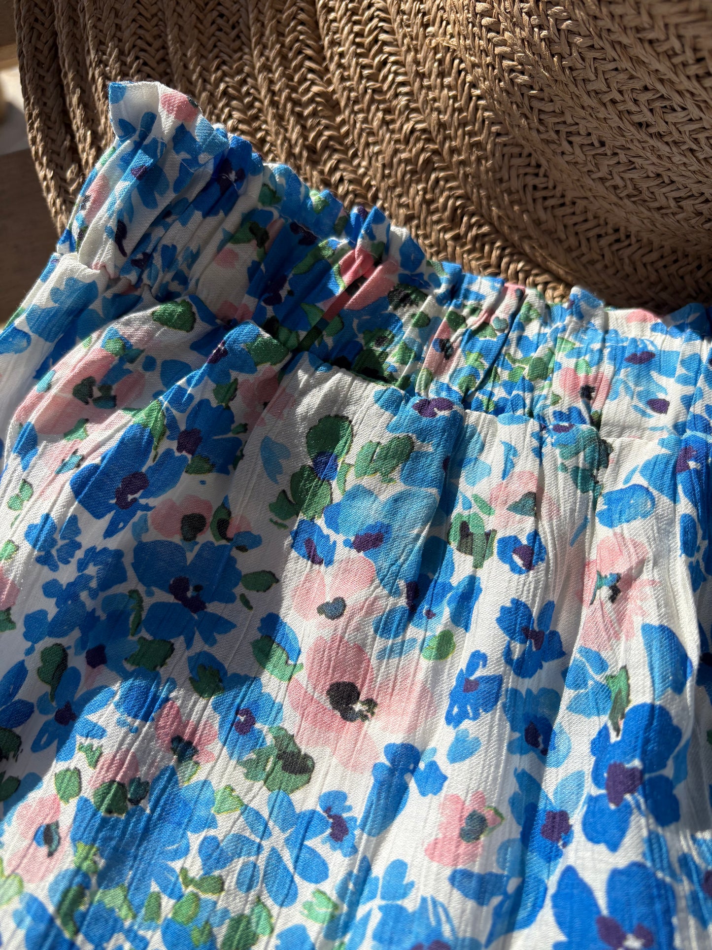 Jupe courte Fille Fleurie