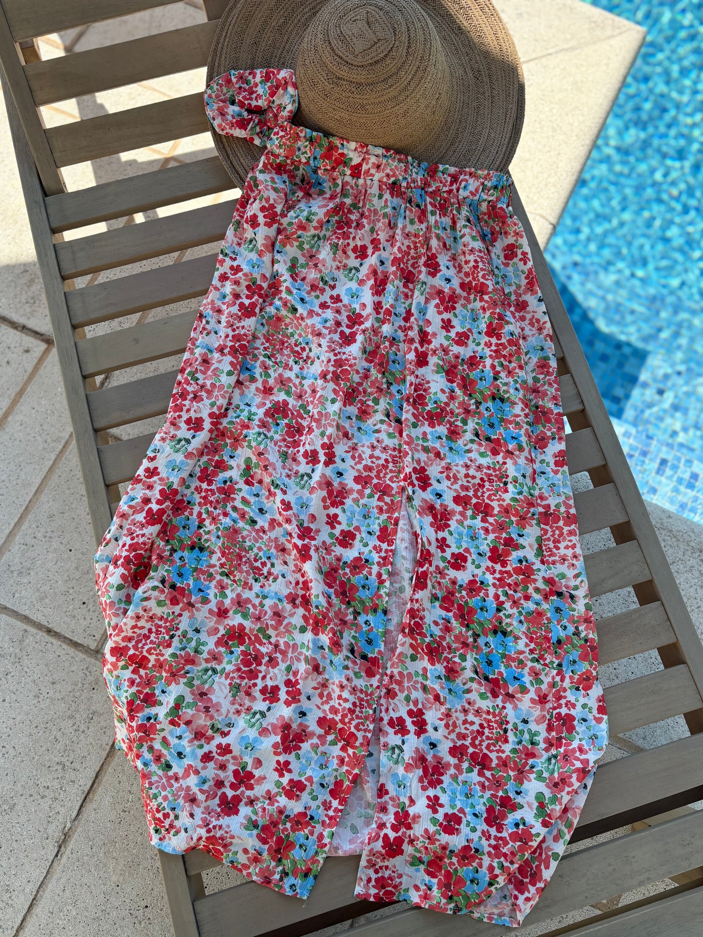 Jupe longue Femme fleurie